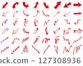 Hand drawn arrow illustration set 127308936