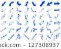 Hand drawn arrow illustration set 127308937