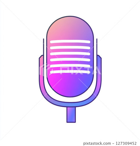 Simple microphone illustration 127309452