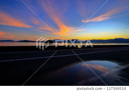 雨後黃昏的瀨戶內風光 雨後黃昏的瀨戶內風光 127309510