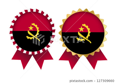 Vector Medal Set Designs of Angola Template 127309660