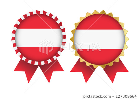 Vector Medal Set Designs of Austria Template 127309664