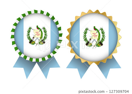 Vector Medal Set Designs of Guatemala Template 127309704