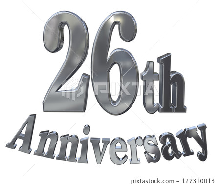 3DCG text "26th Anniversary/26th Anniversary Mark Sparkle" 3DCG text "26th Anniversary/26th Anniversary Mark Sparkle" 127310013