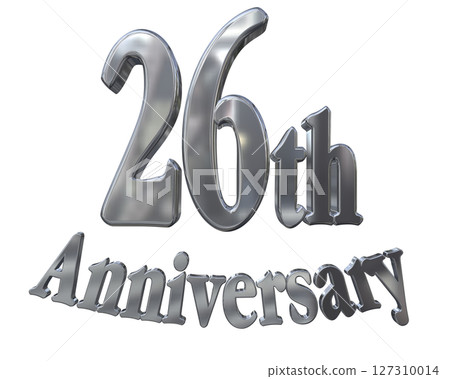 3DCG text "26th Anniversary/26th Anniversary Mark Sparkle" 3DCG text "26th Anniversary/26th Anniversary Mark Sparkle" 127310014