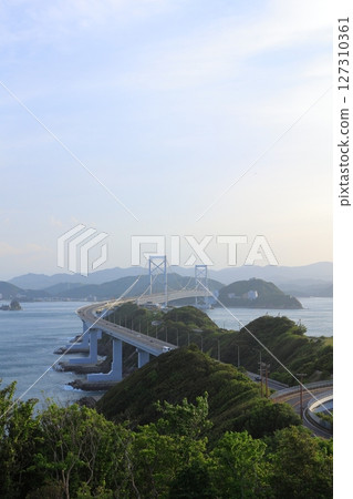 Hyogo Prefecture Onaruto Bridge Memorial Museum Naruto Bridge as seen from Uzu no Oka 127310361