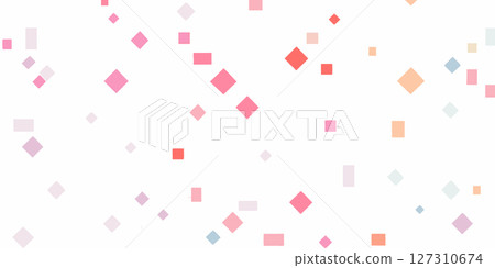 Pastel Color Scattered Shapes Abstract Background Texture for Design 127310674