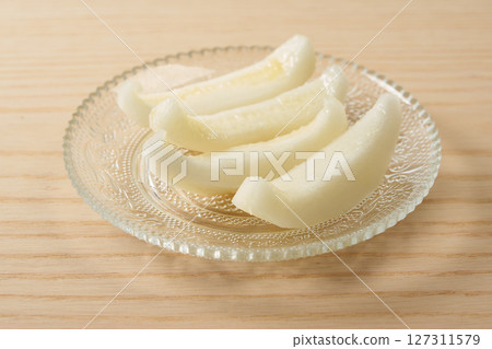 韓國夏季水果 Chamae (참외) 的形象 韓國夏季水果 Chamae (참외) 的形象 127311579