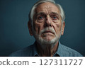 AI-generated images of the worries of elderly people living alone 127311727