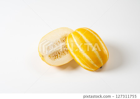 Image of Korean summer fruit, Chamae (참외) Image of Korean summer fruit, Chamae (참외) 127311755