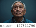 AI-generated images of the worries of elderly people living alone 127311790