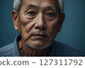 AI-generated images of the worries of elderly people living alone 127311792