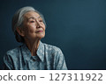AI-generated images of the worries of elderly people living alone 127311922