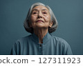 AI-generated images of the worries of elderly people living alone 127311923