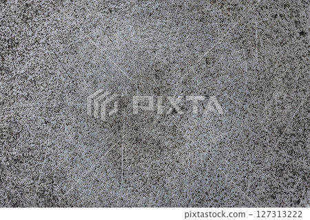 texture of flat cast iron surface with scratches and black stains 127313222