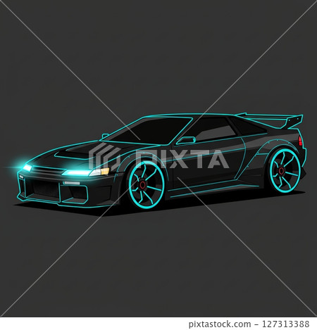 充滿未來感的跑車！酷炫的設計材質 127313388