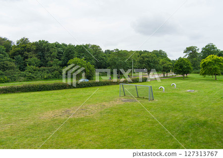 Ijmuiden, Netherlands - 04 05 2025: Ijmuiden, Heerenduinen street Heerenduinenweg. Quick view of traffic in the Netherlands. High-standard Dutch infrastructure 127313767