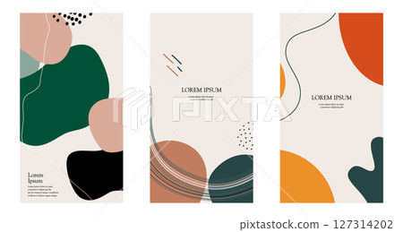 3 套抽象的背景設計(向量素材) 3 套抽象的背景設計(向量素材) 127314202
