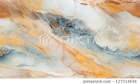 abstract marble texture agate yellow gold, ai 127314656