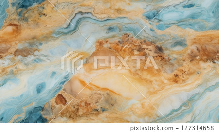 abstract marble texture agate yellow gold, ai 127314658