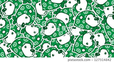 bear seamless pattern polar bear kerchief hair tie vector face head japan cartoon doodle teddy gift wrapping paper tile background repeat wallpaper scarf isolated illustration design green bear seamless pattern polar bear kerchief hair tie vector face head japan cartoon doodle teddy gift wrapping paper tile background repeat wallpaper scarf isolated illustration design green 127314842