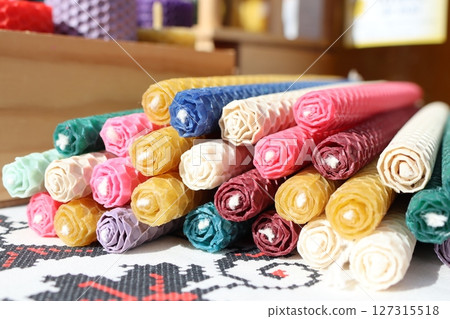 Explore our colorful rolled craft papers ideal for diverse creative projects and artistry Explore our colorful rolled craft papers ideal for diverse creative projects and artistry 127315518