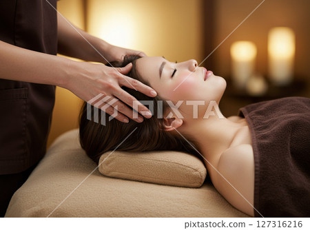 透過終極頭部水療和放鬆來改善頸部和肩部僵硬 透過終極頭部水療和放鬆來改善頸部和肩部僵硬 127316216