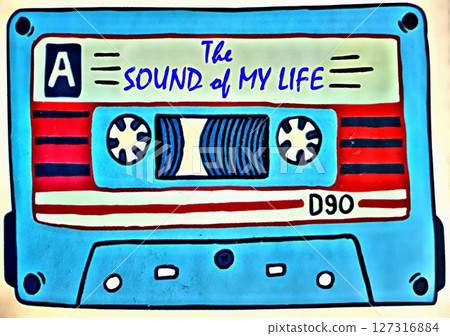 Memories of a period of our life can also be grouped together in an audio cassette like this one. 127316884