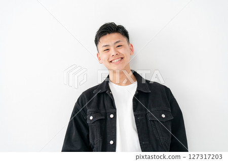 Young man portrait casual 127317203