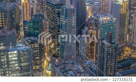 June 10 2025 Urban Skyline with High-Rise Buildings in Evening Light 127318131