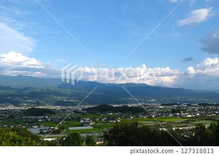 長野縣下伊那郡高森町_月代平橋瞭望台的景色_2024年8月15日 127318813