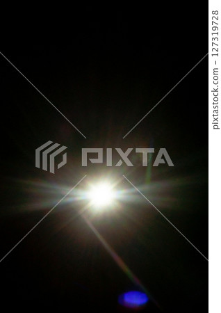 Sun flare on the black background 127319728