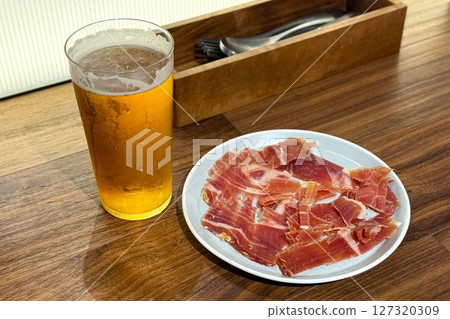 Beer and ham 127320309