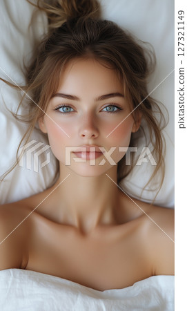 Banner with copy space, woman face, spa treatments, towel, cosmetology, beauty procedures Banner with copy space, woman face, spa treatments, towel, cosmetology, beauty procedures 127321149