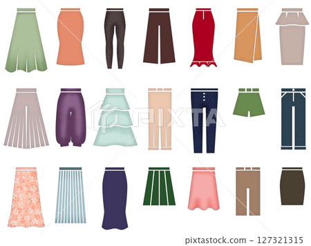 Women's bottom material set Women's bottom material set 127321315