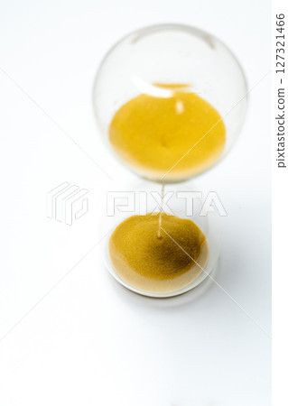 A simple hourglass on a white background 127321466