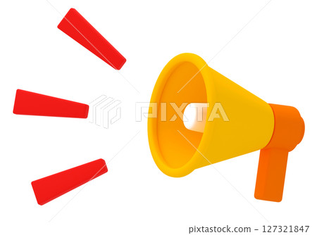 Cute megaphone icon 127321847