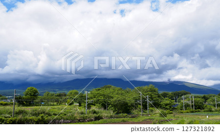 Rural landscape with blue sky Rural landscape with blue sky 127321892