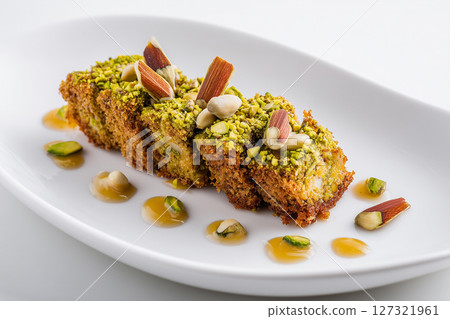 Fine dining of meat. Western food concept Fine dining of meat. Western food concept 127321961