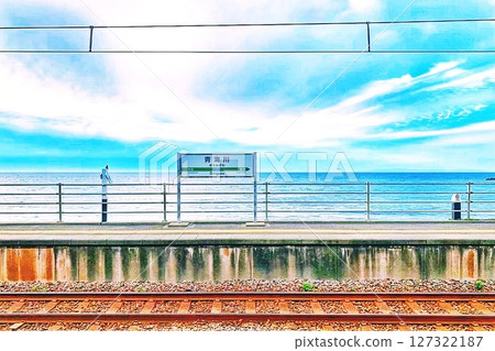 Landscape with tracks Landscape with tracks 127322187