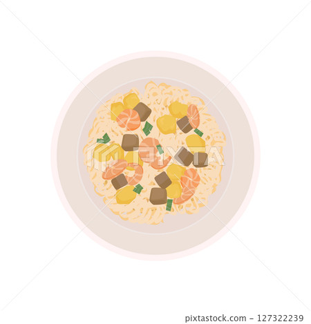 揭開蓋子的醬油口味泡麵插圖 127322239