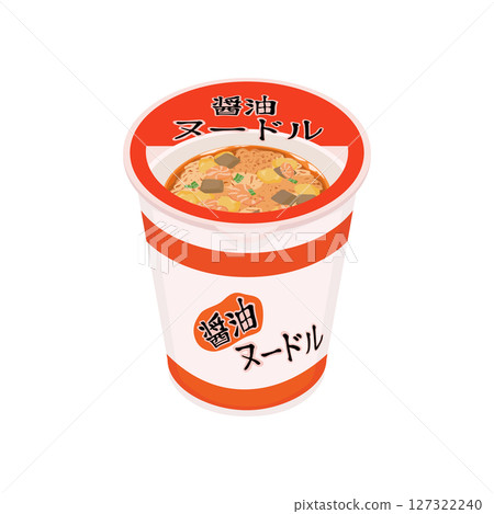 醬油口味泡麵插畫 127322240