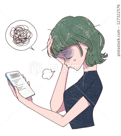 擔心，女人，女士 127322576