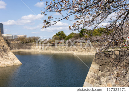 春天的大阪城護城河(2025年4月拍攝) 春天的大阪城護城河(2025年4月拍攝) 127323371