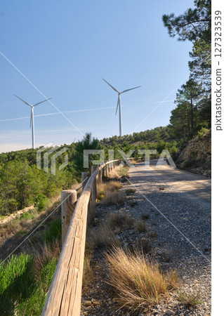 Wind turbine group in Spain Wind turbine group in Spain 127323539