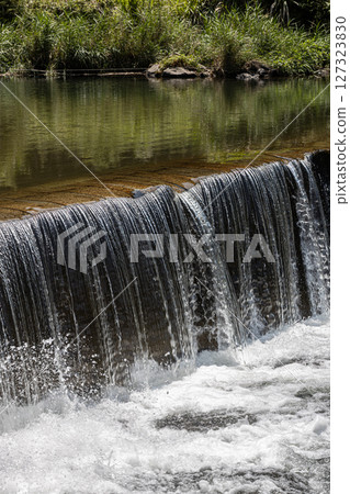 Stock photo of a small waterfall: Kanayama Bridge in Aira City, Kagoshima Prefecture 127323830