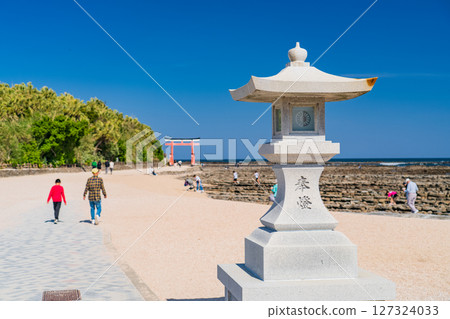 <宮崎縣>青島的風景和青島神社的燈籠 127324033