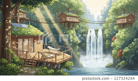 在山谷樹屋度假村放鬆身心 127324284