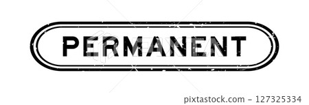 Grunge black permanent word rubber seal stamp on white background Grunge black permanent word rubber seal stamp on white background 127325334