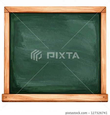 Blank Green Chalkboard with Wooden Frame Blank Green Chalkboard with Wooden Frame 127326741